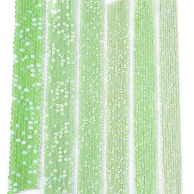 Transparent Glass Beads Strands EGLA-A044-T6mm-MB09-1
