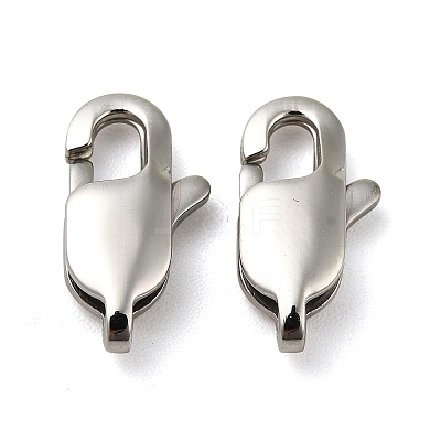 Tarnish Resistant 316 Surgical Stainless Steel Lobster Claw Clasps STAS-Z013-01C-1