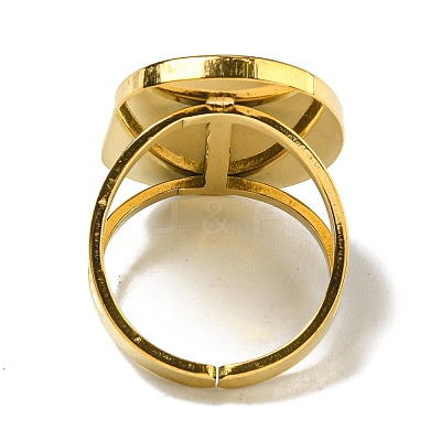 Ion Plating(IP) 304 Stainless Steel Open Cuff Rings RJEW-C079-19G-02-1