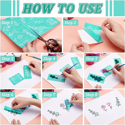 Self-Adhesive Silk Screen Printing Stencil DIY-WH0173-021-D-1