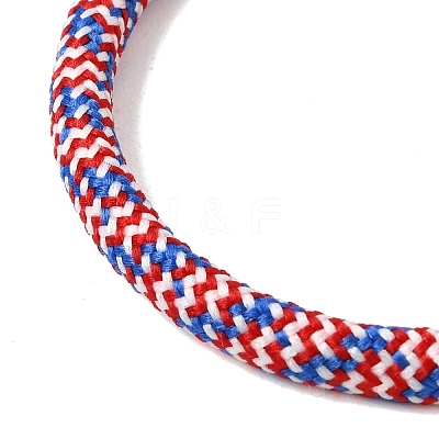 Braided Round Polyester Cord Bracelet Makings FB-CBAEDA0-01P-16-1