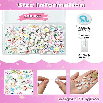 120Pcs 12 Styles Handmade Polymer Clay Beads CLAY-CJ0001-83-1