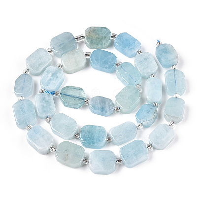 Natural Aquamarine Beads Strands G-T138-26-1