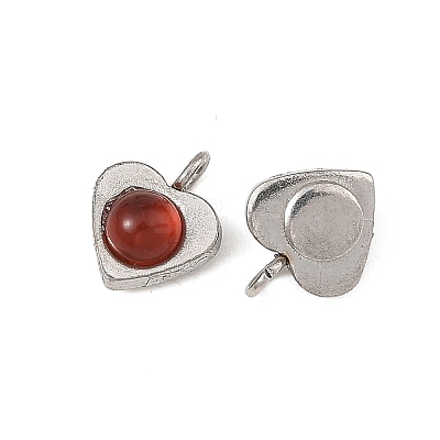 Natural Mixed Stone Pendants PALLOY-JF06058-02-1
