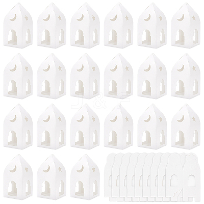House Shaped Paper Gift Boxes with Visible Window CON-WH0088-90-1