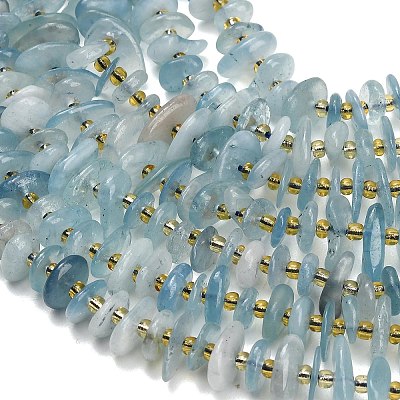 Natural Aquamarine Beads Strands GG-CBAE051-B01-01-1