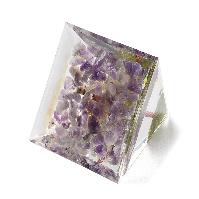 Orgonite Pyramid Resin Energy Generators DJEW-D013-06D-1