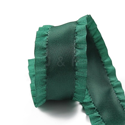 Polyester Pleated Edged Ribbon for Clothing Decoration DIY-WH0568-100B-10-1
