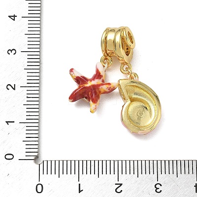 Brass Micro Pave Clear Cubic Zirconia Pendants CU-CBA4231-10G-1