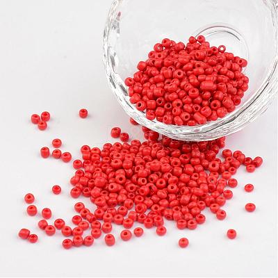 8/0 Opaque Colours Round Glass Seed Beads X-SEED-A010-3mm-45-1