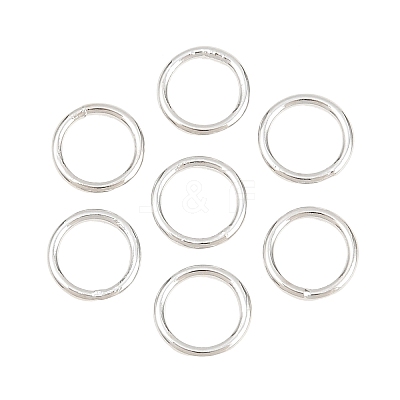 Brass Closed Jump Rings KK-D257-01P-01-1