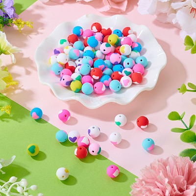 100Pcs Handmade Polymer Clay Beads CLAY-TA0001-92A-1