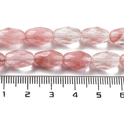 Cherry Quartz Glss Beads Strands G-P520-C04-01-1
