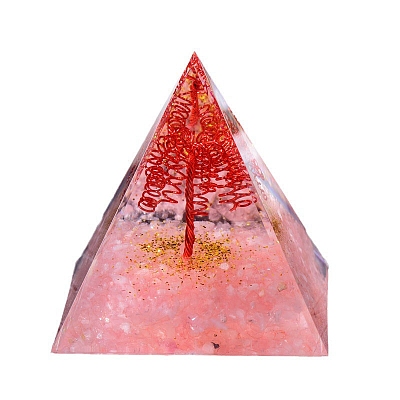 Orgonite Pyramid Resin Display Decorations PW-WG22430-01-1