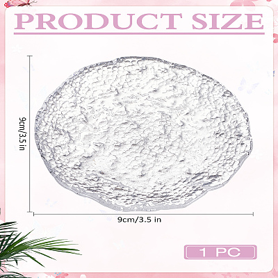 1Pc Round Glass Coasters AJEW-LP0007-03-1