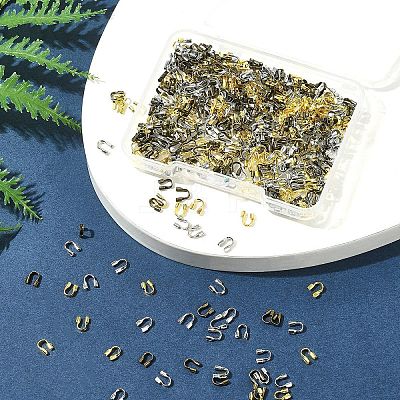 450Pcs 3 Colors Brass Wire Guardian and Protectors KK-FS0001-63-1