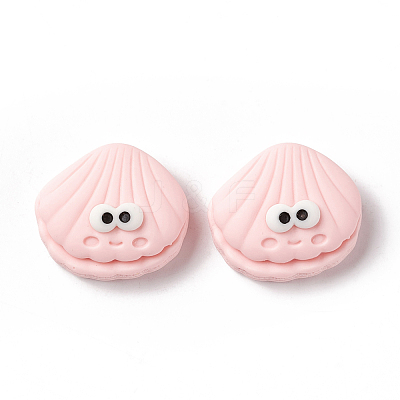 Opaque Resin Cabochons RESI-G036-F07-1
