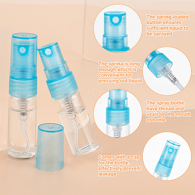 Transparent Glass Spray Bottles Sets DIY-BC0006-28C-1