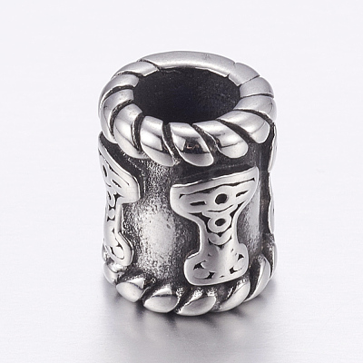 304 Stainless Steel Beads STAS-E144-303AS-1