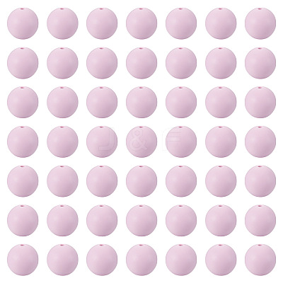 50Pcs Food Grade Eco-Friendly Silicone Beads SIL-TA0002-89F-1