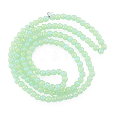 Electroplate Glass Beads Strands EGLA-N002-47-1