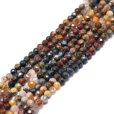 Natural Pietersite Beads Strands G-P457-A02-04-1