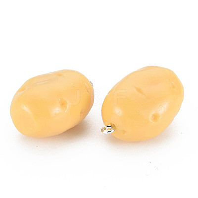 Opaque Resin Pendants X-RESI-S356-080-1