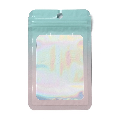 Rectangle Glitter Holographic PVC Resealable Packaging Bags LS-ABAG-P011-01D-01-1