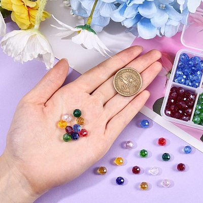 400Pcs 10 Colors Electroplate Glass Beads Strands EGLA-SZ0001-12-1