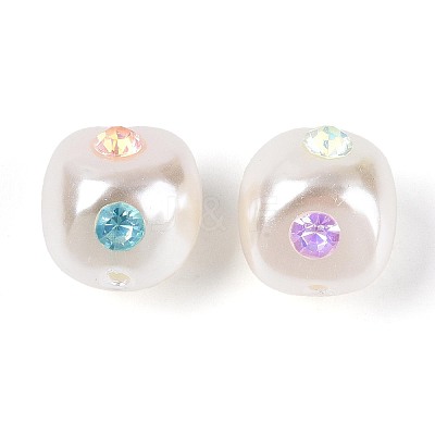 ABS Plastic Imitation Pearl Beads SACR-T017-77A-1