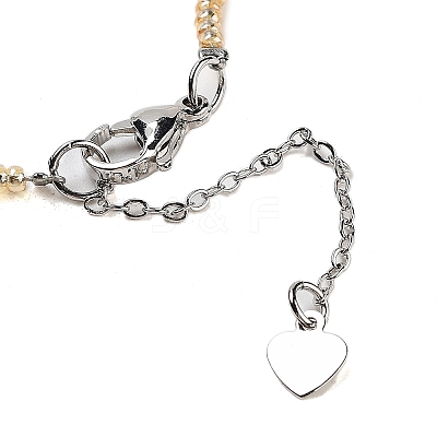 Natural Tiger Eye Heart Pendant Necklaces NJEW-G143-02B-1