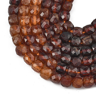 Gradient Color Natural Garnet Beads Strands G-D103-C06-1