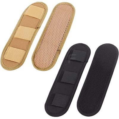 2Pcs 2 Colors Canvas Tactical Vest Shoulder Strap Pads AJEW-OC0003-41-1