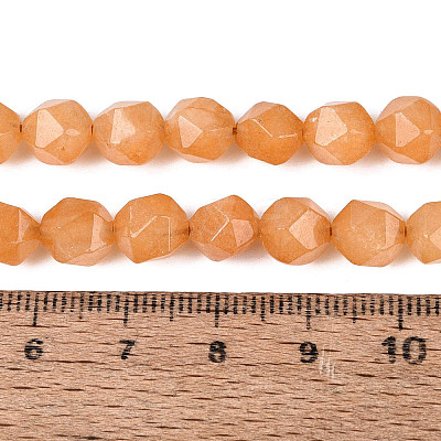 Dyed Natural White Jade Beads Strands G-T139-8mm-46R-1