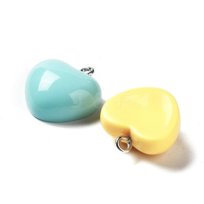 Opaque Resin Pendants RESI-G074-01-1
