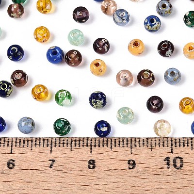 Picasso Baking Paint Glass Seed Beads SEED-N007-35-1