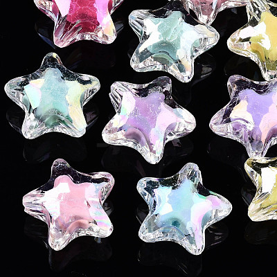 Transparent Acrylic Beads TACR-N011-001C-03-1