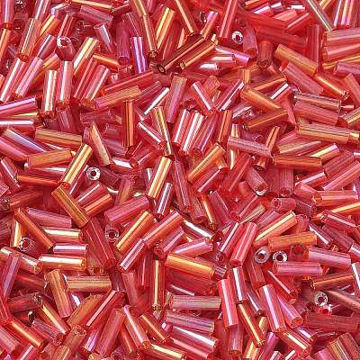 Glass Round Bugle Beads SEED-XCP0001-47A-1
