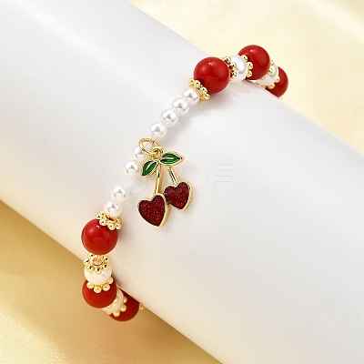 Brass Stretch Bracelets BJEW-C098-02B-1