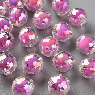 Transparent Acrylic Beads TACR-S152-14B-A13-1
