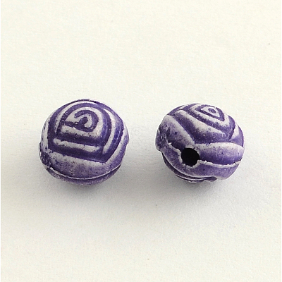 Craft Style Acrylic Flower Beads MACR-Q157-M33-1