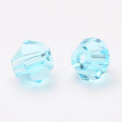 Faceted Bicone Imitation Crystallized Crystal Glass Beads X-G22QS052-1