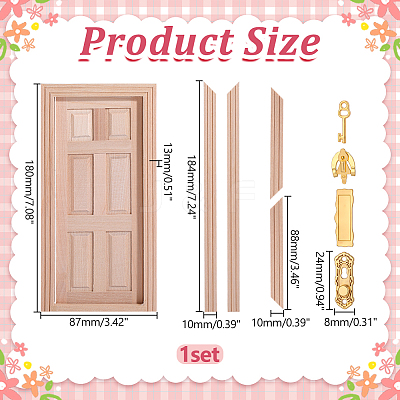 Wooden Door DIY-WR0005-58-1