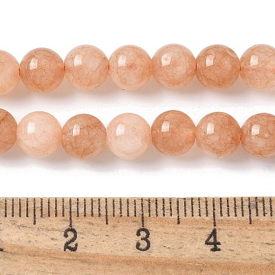 Natural White Jade Beads Strands X-G-F364-11-6mm-2-1