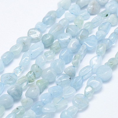 Natural Aquamarine Beads Strands X-G-K203-46-1