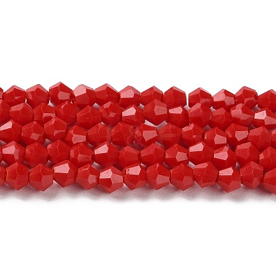 Opaque Solid Color Imitation Jade Glass Beads Strands EGLA-A039-P4mm-D02-1
