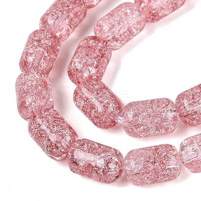 Transparent Crackle Glass Beads Strands GLAA-NH0001-04-A06-1