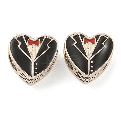 925 Sterling Silver Wedding Suit Shape European Beads FIND-NH0001-10P-1