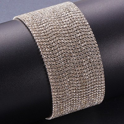 Brass Rhinestone Strass Chains CHC-T001-SS6-01S-1