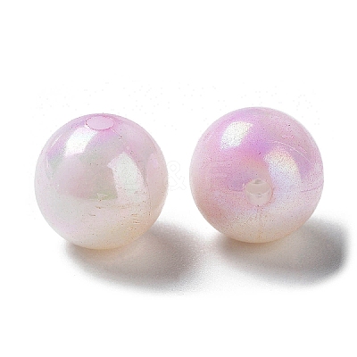 Two Tone Opaque Acrylic Beads LS-SACR-P024-01B-W12-1